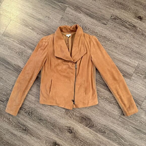 Vince Jackets & Blazers - Vince Goat Leather Moto Jacket
